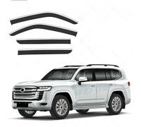 Rain Guards for Car Windows for Land Cruiser LC300 MK10-J300 2022+ with Bright Window Strips, Window Deflector Rain Guards Window Visors-Noise Reduction