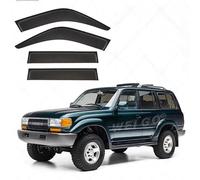 Rain Guards for Car Windows for Land Cruiser LC80 MK7-J80 1990-1997 No Bright Strip Windows, Window Deflector Rain Guards Window Visors-Noise Reduction