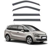 Rain Guards for Citroen C4 PICASSO Seven seats MK2 2013-2018, Window Visor Durability Waterproof Vent Visors Sun Wind Rain Guard Shield Car Accessories