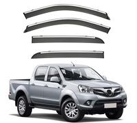 Rain Guards for Foton Thunder MK1 2011-2025, Window Visor Durability Waterproof Vent Visors Sun Wind Rain Guard Shield Car Accessories