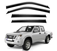 Rain Guards for ISUZU D-MAX MK1-RA-RC 2002-2010, Window Visor Durability Waterproof Vent Visors Sun Wind Rain Guard Shield Car Accessories