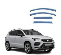 Rain Guards for SEAT MK1-KH7 2016-2023 ,4pc | Tinted Stick-On Visors, All-Weather, UV & Noise Reduction