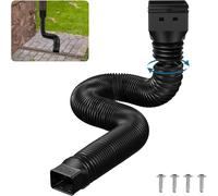 Rain Gutter Downspout Extension Flexible Down Spout Extender, Gutter Connector Rainwater Drainage Pipe