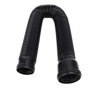 Rain Gutter Downspout Extension Flexible, Downspout Extender Diverter PE Extendable Drain Away Extender for Outdoor Villa Round, 20 to 59in (Black)