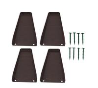 Rain Gutter Downspout Splash Block, Drain Rainwater Away from The House, Plastic Guard Prevent Soil Erosion, with 8 Fixing Nails for Stability, Suitable for All Types of