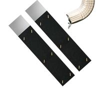 Rain Gutter Silencer - 2 Pack Adjustable Downspout Noise Dampeners with Metal Backing | Splash Guard Sound Absorbers for Outdoor Drainage in Garden, Yard, Park & Backyard