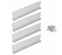 Rain Gutter Valley Splash Guards, 4 Pack Aluminum Rain Diverter Roofing Gutter Guards with Screws, Downspout Rain Diverter for House Shingle Roofs - Straight Style
