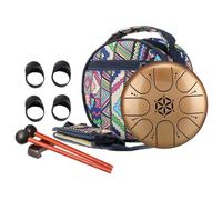 Rain Hand Drum, Rain Tongue Drum, 8 Note Drum Chime Instrument for Beginners, Steel Tongue Drum Rain Game with Storage Bag and Drumsticks, Children, Adults, Steel Tongue Drum, R