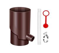 Rain Harvest System, Aqua Storage Barrel, Roof Diverter Kit, Uv Resistant Weatherproof Design, for Garden Irrigation Car Washing Outdoor Plant Watering Crisis Supply Eco Friendly Use 3.94 Inches