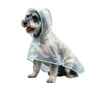 Rain Jacket Dog, Transparent Dog Raincoat for Small to Medium Dogs, Lightweight Rain Jacket to Take with You - For Walks in Rain, Fog and Dark (Mint Green, XXXL)