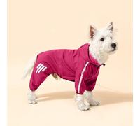 Rain Jacket for Dogs Doggy Raincoat with Leash Hole for Outdoor Adventures Walking (Red,XX-Large)