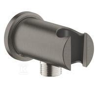Outlet Elbow Grohe Rainshower with shower holder ø48mm Brushed Hard Graphite 26658AL0