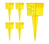 Rain Measure Gauge - 5 PCS Translucent Portable Sprinkler Gauge, Reusable Rain Meters, Wide Mouth Catch Cups | Rainfall Measuring Tool For Garden Backyard Lawn Patio | Water For Accurate Tracking
