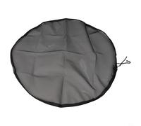 Rain Net Cover with Drawstring, Water Butt Mesh Lid for Garden Storage, Grey Fine Mesh Protection Against Leaves and Debris, Fits 50cm Diameter Bucket