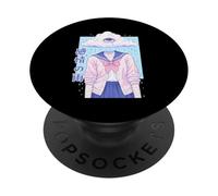 Rain Of Emotions Eye Cloud Traumacore Anime Girl Harajuku PopSockets Adhesive PopGrip