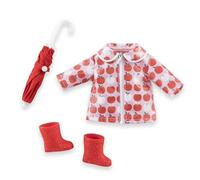 Rain Outfit Set, 4-Piece Outfit Set, Umbrella Can Be Open, for All 36 cm MaCorolle Dressing Dolls, from 3 Years
