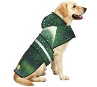 Rain Outside The Window Waterproof Dog Raincoat And Rain Jacket With Hood, Reflective Strips And Adjustable Belly Strap, Fits Small To Large Dogs