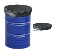 Rain Pail Cover With 420D Oxford Cloth Fabric, Can Be Easily Folded And Stored, For 55 Gallon Drum Lid With Retractable Adjustable Access Cord