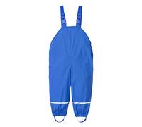 Rain Pants Boys Waterproo Breathable Rain Trousers Mud Suspender Rain Bib ungarees Boys and Girls Rainwear for Outdoor Play (Blue, 1-3 Years)