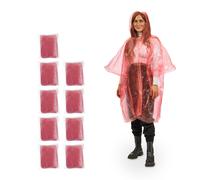 Rain poncho set of 10 Compact Disposable Rain Cape Emergency Rain Gear Portable