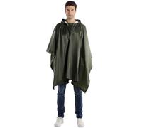 Rain Poncho, Waterproof Rain Cape Raincoat for Outdoor Camping Military Cycling Traveling Hooded Rainwear Corners for Shelter Use Camo Shelter Ground Sheet
