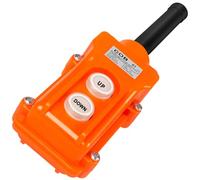 Rain Proof Up-Down Switch Control Station, COB61 Crane Pendant Hoist Push Button Switch, Momentary Winch Controller, Truck Crane Remote