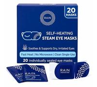 Rain Self Heating Eye Compress, Heated Eye Masks for Dry Eyes 20 Masks | Steam Eye Mask, Warm Compress, No Microwave, Disposable, Moist Heat, Unscented, Travel Ready Dry Eye Mask