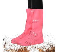 Rain Shoe Covers, Reusable Silicone Stretchy & Durable Long Tail Protection, Waterproof Anti-Slip Feature, Boot Covers with Usage for Snow Mud Winter Summer Travel Gardening Yard Working Beach