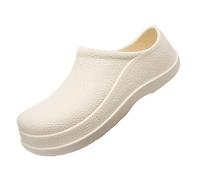 Rain Shoes Men's All Seasons Slip-On Cooking Shoes Large Sizes Garden Shoes for Work Comfortable Lightweight Clogs Outdoor Walking Shoes Leisure Work Shoes Non-Slip Barefoot Shoes, beige, 10 UK