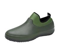 Rain Shoes Slip-On Chef for Men's and Women,EVA Waterproof Anti-Slip Oil Resistant Restaurant Kitchen Work Green