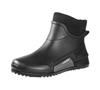 Rain Shoes Women's Rubber Waterproof Rain Boots for Men Boots Non-Slip Riding Boots Waterproof Wellington Boots Comfortable Short Boots Outdoor Garden Shoes Half Height Rain Boots, gray, 8.5 UK