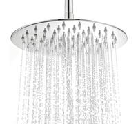 Rain Shower Head, 12 Inch Round Showerhead, High Pressure Rainfall Shower Head, 304 Stainless Steel Waterfall Shower Top Spray Head for Full Body Coverage, Swivel Ball Joint| G1/2" Universal Fitting