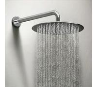 Rain Shower Head - EcoSpa 10" Round High Pressure Stainless Steel Shower Head - Luxury Modern Chrome Look - Universal Wall and Ceiling Mounting