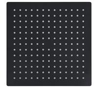Rain Shower Stainless Steel 30 x 30 cm Square Black with 168 Anti-limescale Nozzles, Shower Head for Wall and Ceiling Mounting, Water-Saving, High Pressure Shower Head for Relaxing Shower Experience