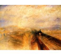 Rain, Steam & Speed on the Great Western Railway by Joseph Mallord Turner Canvas Giclee Print, 28 x 21 cm