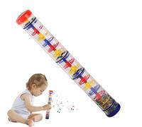 Rain Stick Rainmaĸer - Sensory RainShaker, Rainfall Rattle Tube, Four-Section Percussion Instrument, Children’s Musical Toy, Rain Sound Tube, ABS Material, 40x4.5x4.5cm Musical Instrument for Kid