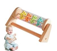 Rain Stick Toy - 7 Inch Wooden PP Sensory Tool, Developmental Shaker Educational Play Unit, Musical Sound Shaker Exploration Gift, Early Learning Discovery Activity Prop for Nursery Home Kindergarten