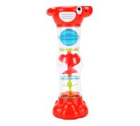 Rain Stick Toy, Hourglass Sensory Toy for 0-3 Years Old (Red) | 45dB Rain White Noise, No Electronics, ABS Plastic, Color Recognition, Cause Effect Learning Toy for Toddlers
