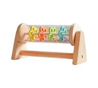 Rain Stick - Wood & PP, 7.09x2.17x3.54in Sensory Musical Toy Interactive Play | Development Rain Stick Instrument, Early Learning Toy For Travel, Nursery, Car, Home, Camping