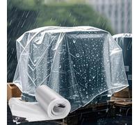 Rain Tarpaulins With Eyelets,Clear Tarp for patio,Waterproof transparent tarpaulin made of PVC,Anti-Aging Soft Glass Tarpaulin,for Roof/Outdoor Camping,W*H-1.9x8m
