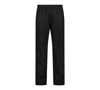 CMP - Man Pant Rain With Lining And Full Lenght Side Zips, Black, XL