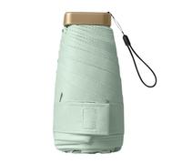 Rain Umbrella - Sun Protector, Foldable Umbrella | Compact Portable Umbrella with Case, Sturdy Six-Fold Umbrella, Windproof Travel Umbrella, Handheld Uv Protection Accessories for Outdoor Beach