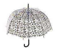 Rain Umbrellas - 80cm Clear Umbrella, Self Open Bubble Stick | Leopard Print Umbrellas Transparent Waterproof for Men Adults Women Boys Girls Marc