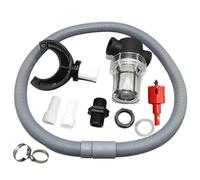 Rain Water Collection Kit | Downpipe Diverter with Filter Attachment | 75/100mm Round PVC Connector Set | Roof Barrel Hose Adapter | Outdoor Drain Solution for Garden, Home