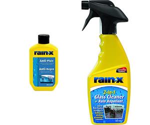 Rain-X 1830025 80113200 Rain Repellent 200 ml & 88199500 2in1 Glass Cleaner + Rain Repellent, 500ml