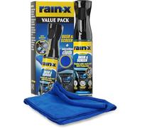 Rain-X Premium Dash & Screen Cleaner - Anti-Fingerprint Formula with Antistatic Coating for Glass, Plastic, and Delicate Surfaces + Microfibre Cloth - 300 ml