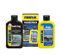Rain-X Rain Repellent & Anti-Fog Treatment Value Pack - Hydrophobic Formula for Clear Visibility and Fog-Free Windscreen - Ideal for Car Windows & Interior Mirrors - 200ml x 2