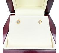 Raina Jewels Women's 22ct Yellow Gold Children's Stud Earrings, Tragus, Helix Or 2nd Lobe (2.5mm) Raina Jewels Gold One Size