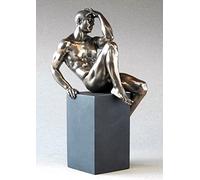 RAINBEAM Body Talk Sculpture Athlete Man - Bronze, Resin with Cold Bronze Coating, Sculpture, Tabletop, 25 cm