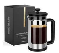 RAINBEAN Cafetiere 4 Cup French Press, Coffee Press for Ground Coffee, Caffettiera Coffee Brewer with Stainless Steel Filter, Perfect for Coffee Lover Gifts, 21 oz/600 ML